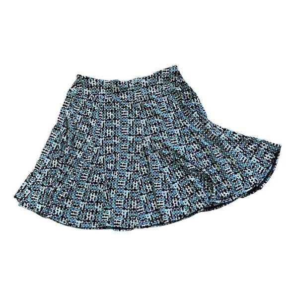 Women's Apt. 9 Blue Black White Drop Waist Skirt Size PL - Picture 2 of 5